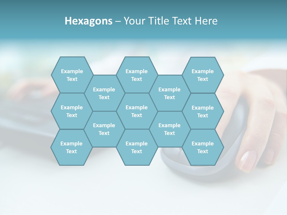 E Business Modern Busy PowerPoint Template