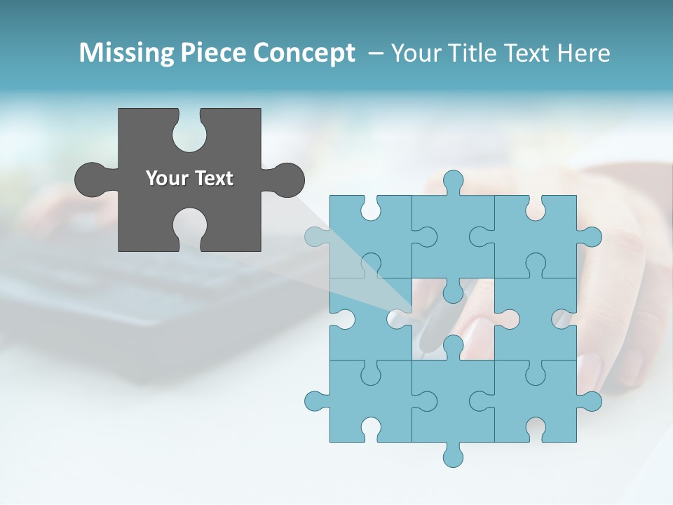 E Business Modern Busy PowerPoint Template