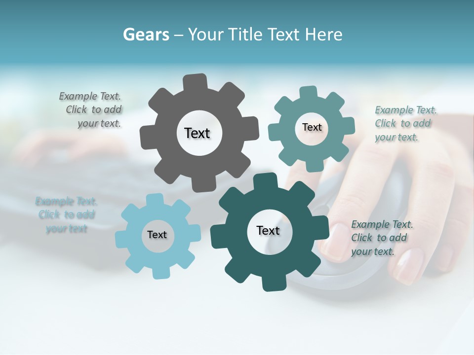 E Business Modern Busy PowerPoint Template