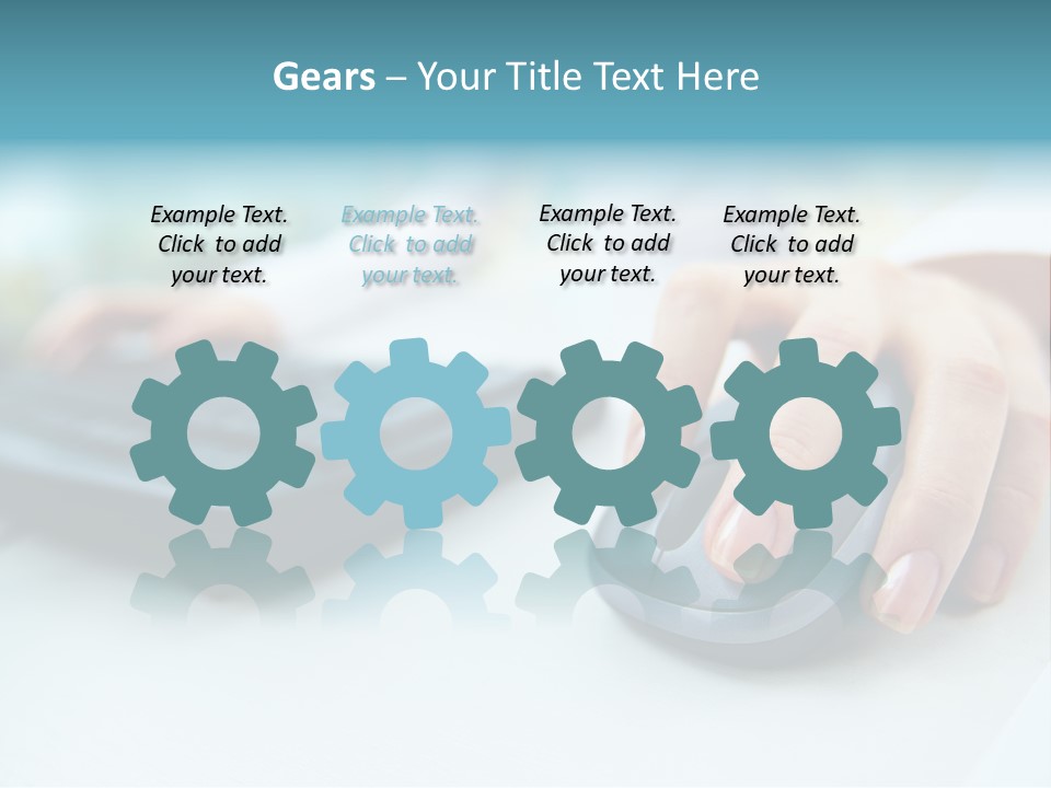 E Business Modern Busy PowerPoint Template