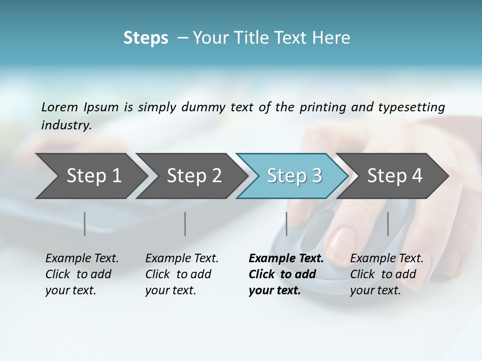 E Business Modern Busy PowerPoint Template
