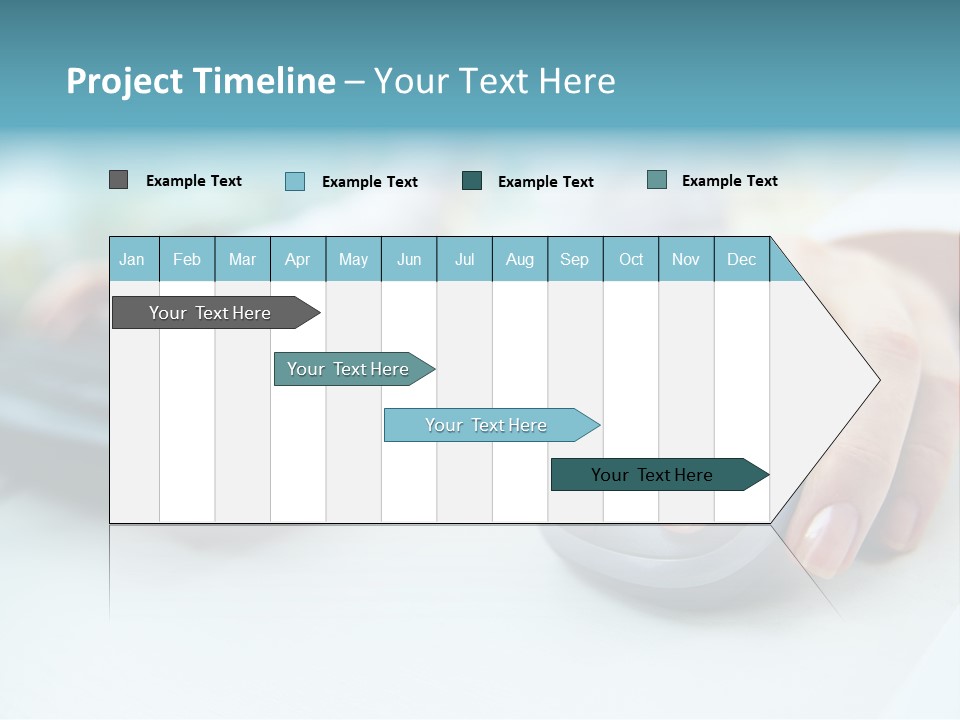 E Business Modern Busy PowerPoint Template