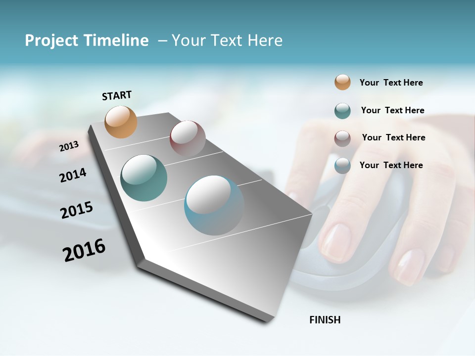 E Business Modern Busy PowerPoint Template