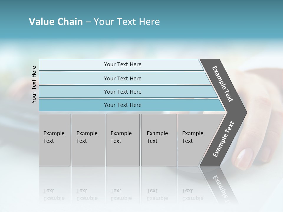 E Business Modern Busy PowerPoint Template