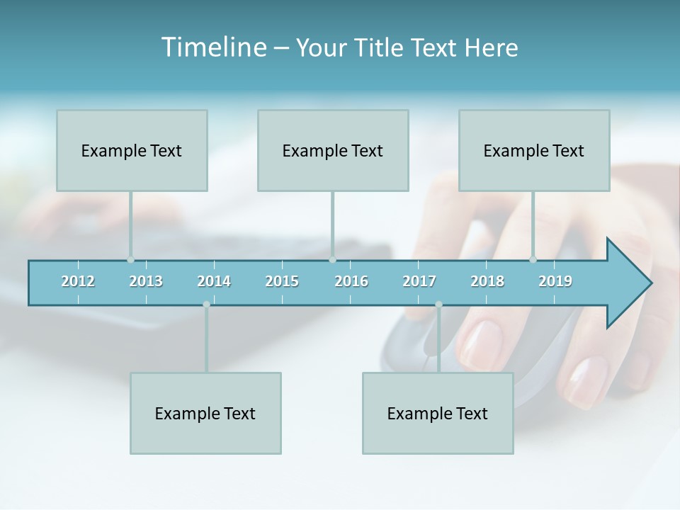 E Business Modern Busy PowerPoint Template
