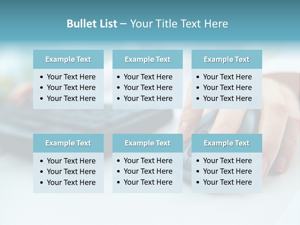 E Business Modern Busy PowerPoint Template