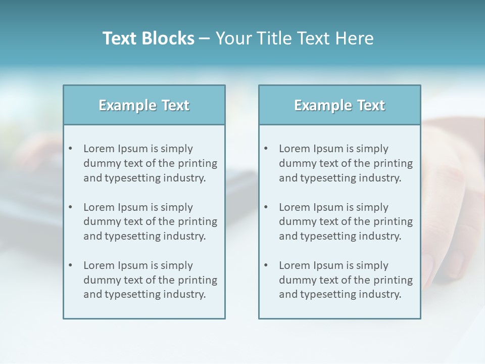 E Business Modern Busy PowerPoint Template