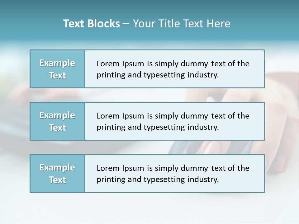 E Business Modern Busy PowerPoint Template