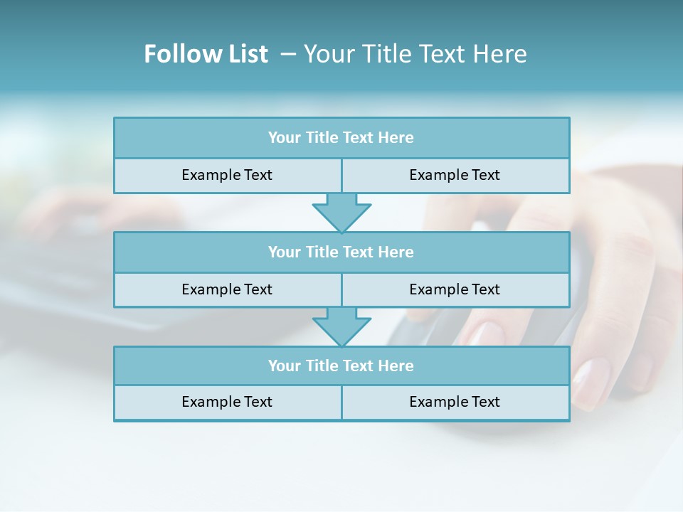 E Business Modern Busy PowerPoint Template