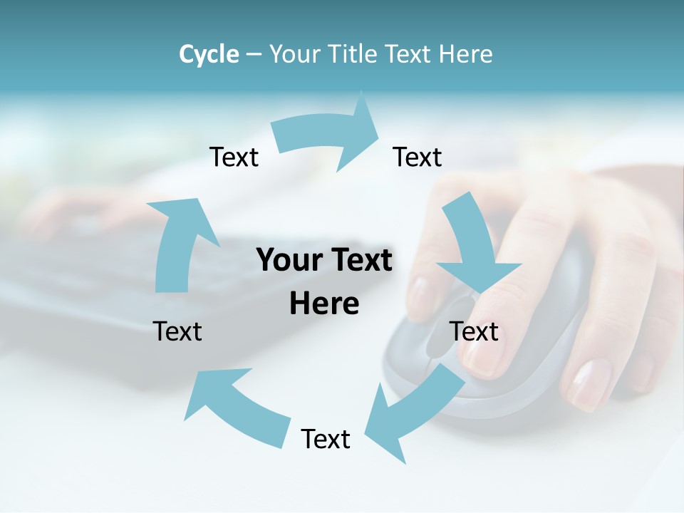 E Business Modern Busy PowerPoint Template