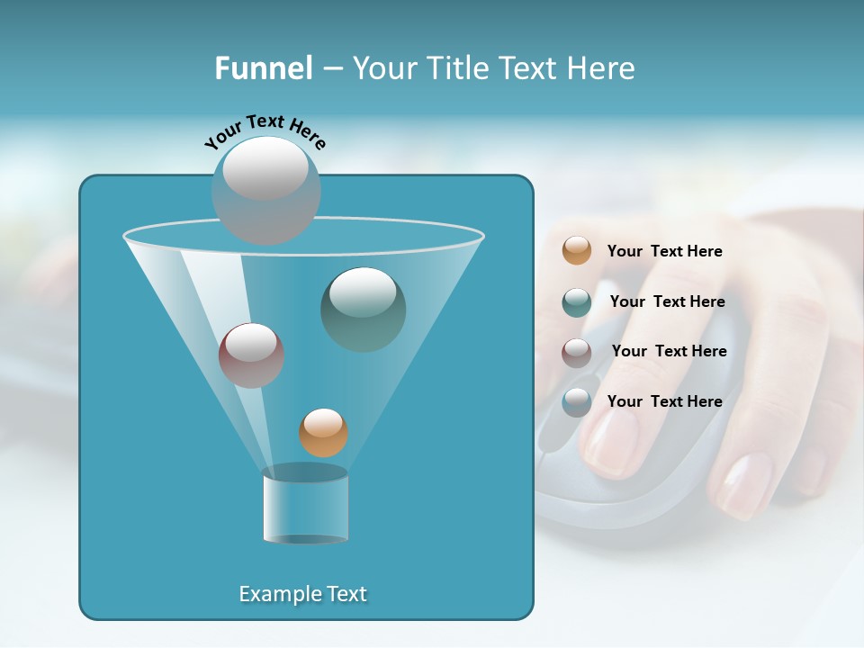 E Business Modern Busy PowerPoint Template