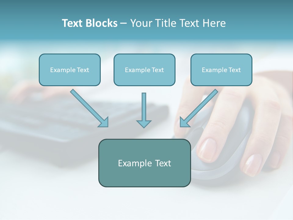 E Business Modern Busy PowerPoint Template