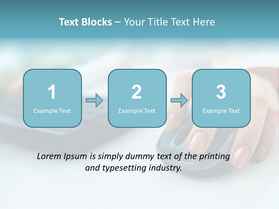 E Business Modern Busy PowerPoint Template