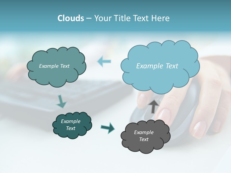 E Business Modern Busy PowerPoint Template
