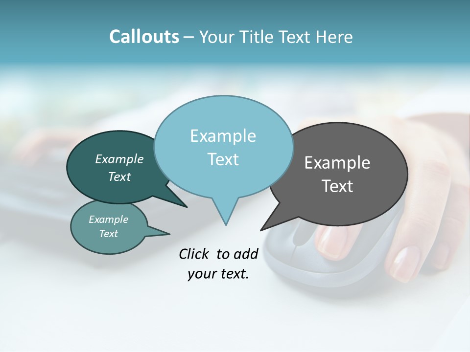 E Business Modern Busy PowerPoint Template