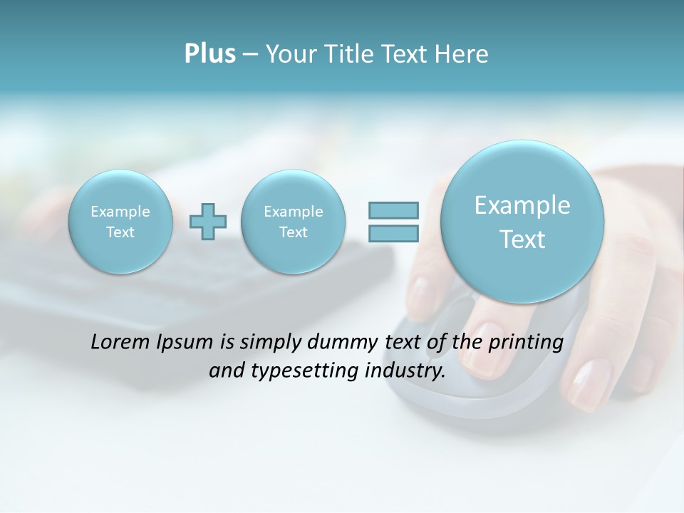 E Business Modern Busy PowerPoint Template