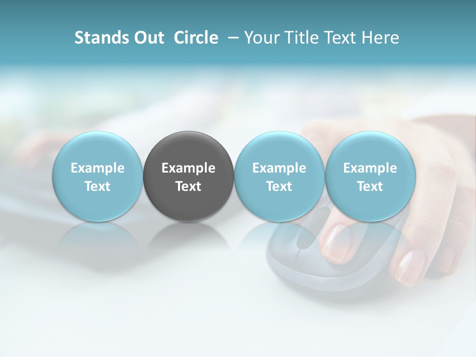 E Business Modern Busy PowerPoint Template