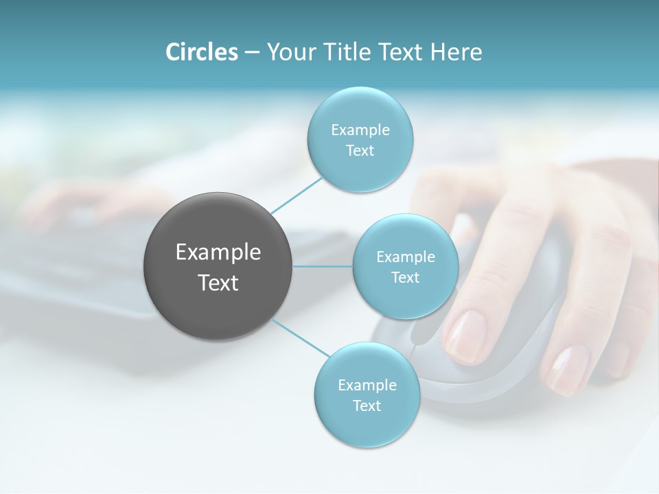 E Business Modern Busy PowerPoint Template