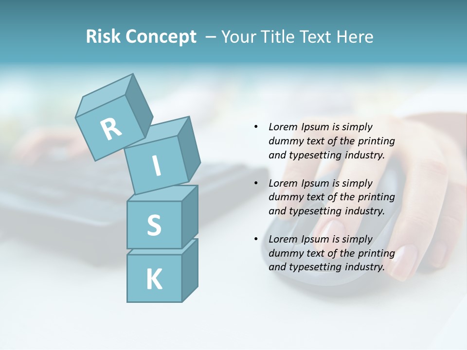 E Business Modern Busy PowerPoint Template