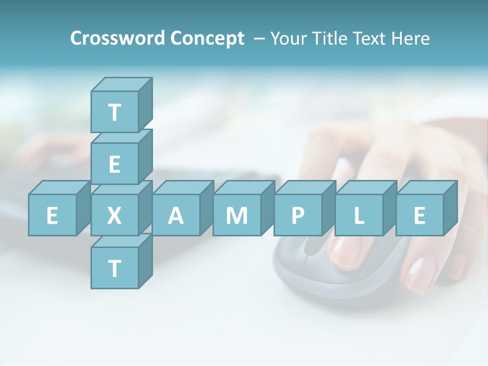 E Business Modern Busy PowerPoint Template