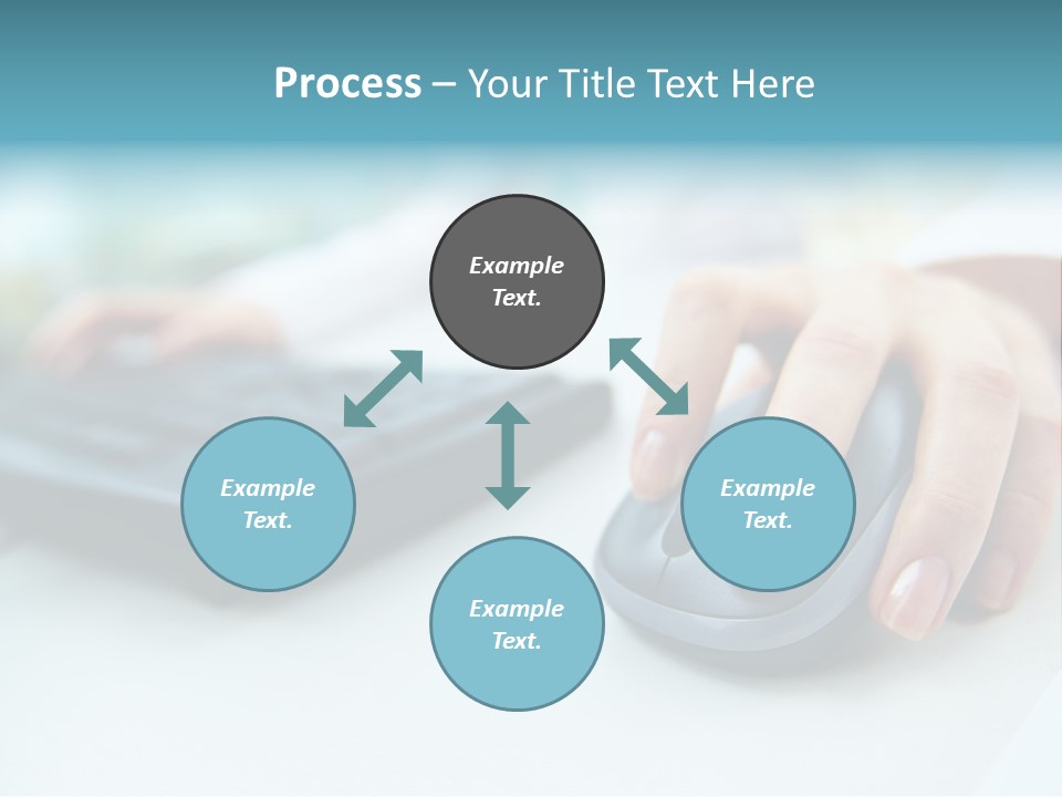 E Business Modern Busy PowerPoint Template