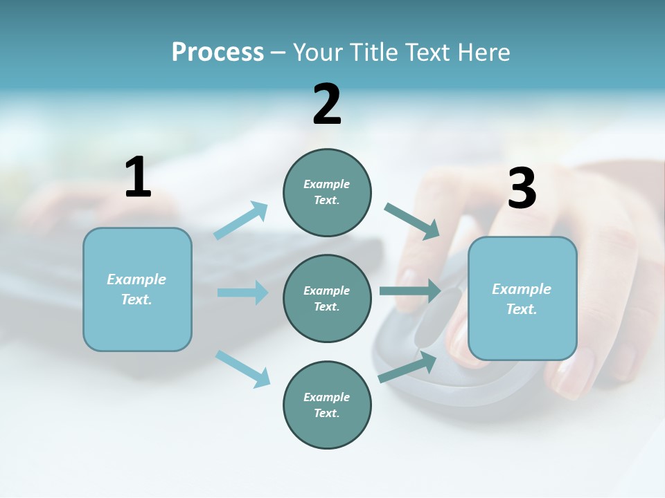 E Business Modern Busy PowerPoint Template