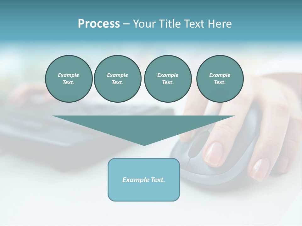 E Business Modern Busy PowerPoint Template