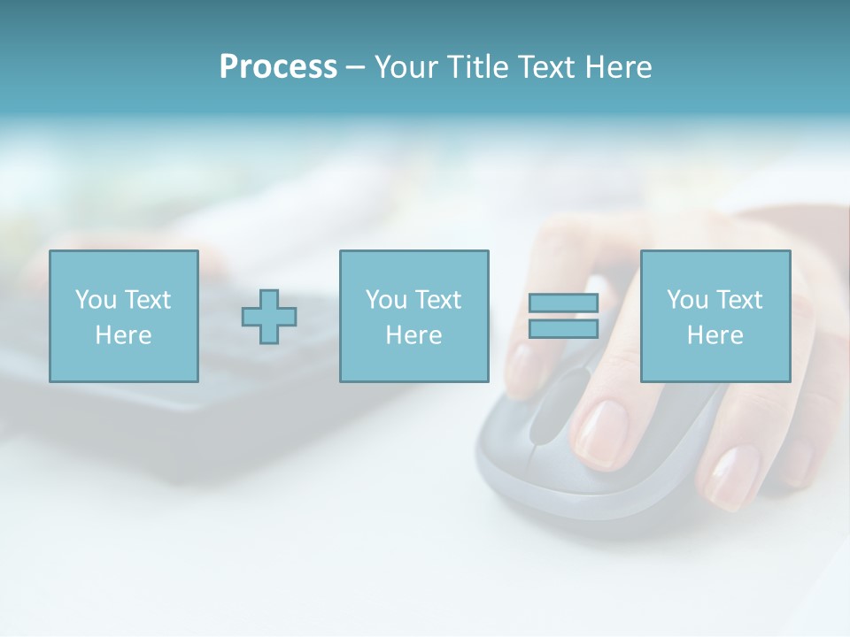 E Business Modern Busy PowerPoint Template