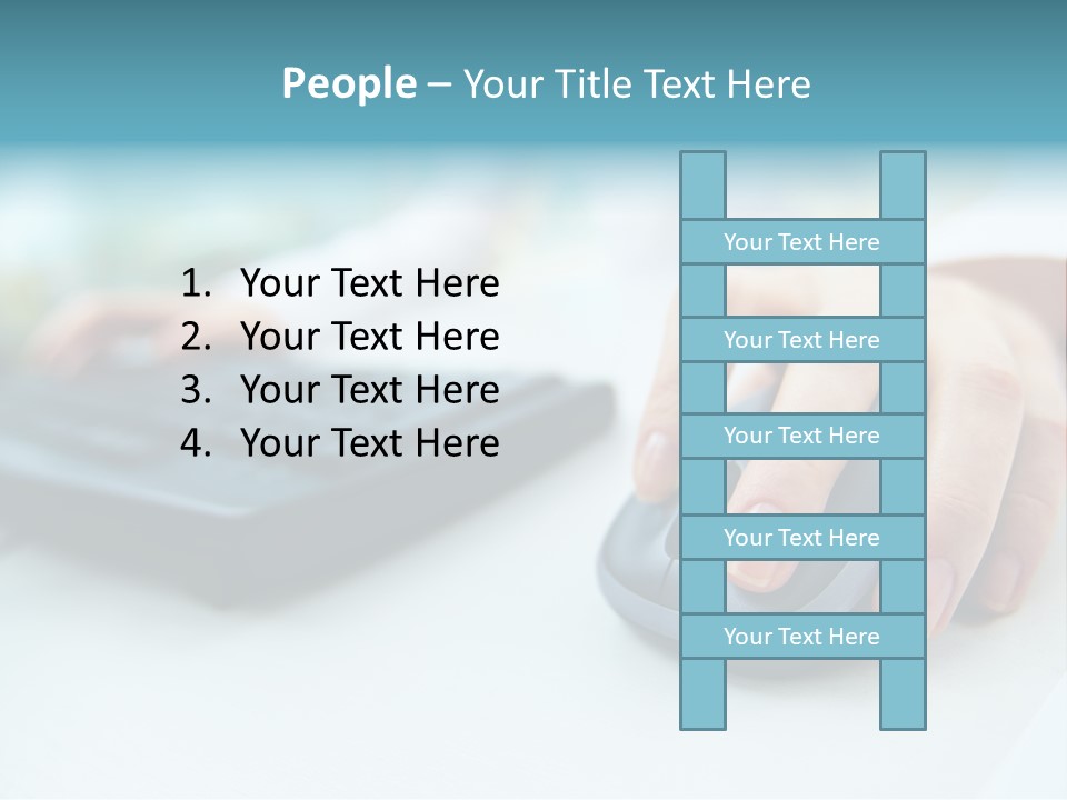 E Business Modern Busy PowerPoint Template