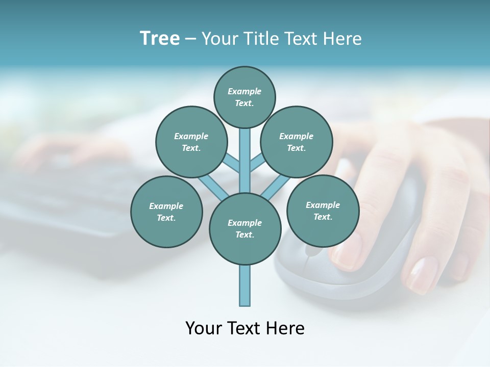 E Business Modern Busy PowerPoint Template