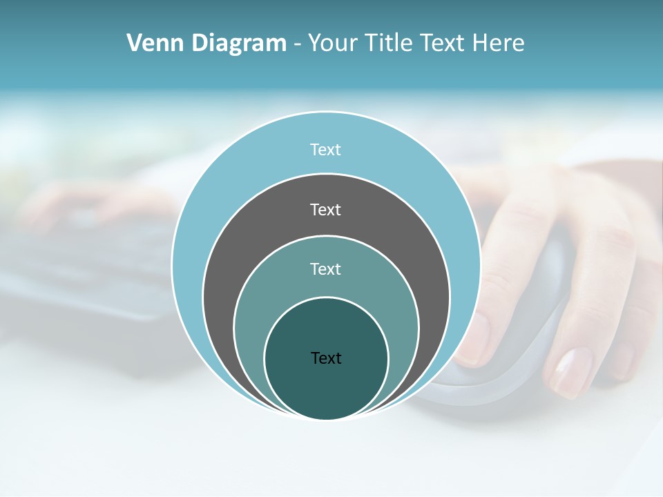 E Business Modern Busy PowerPoint Template