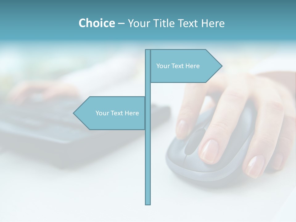 E Business Modern Busy PowerPoint Template