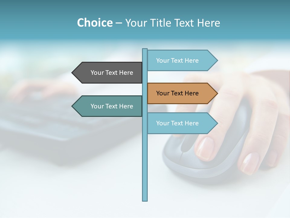 E Business Modern Busy PowerPoint Template