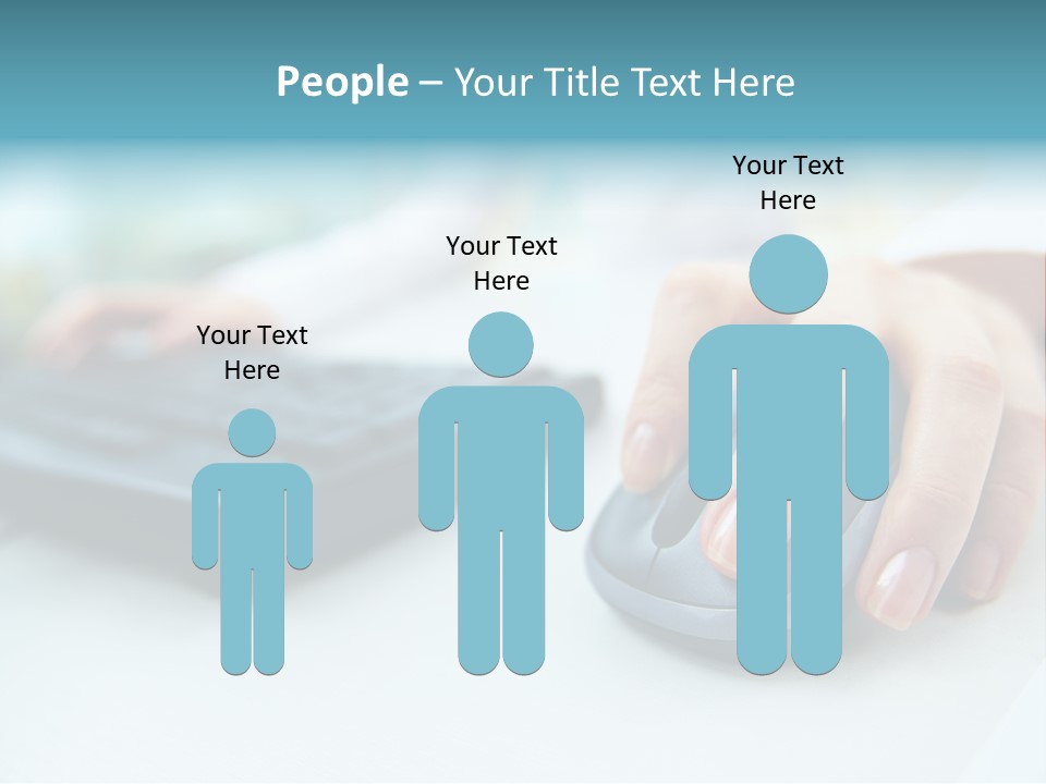 E Business Modern Busy PowerPoint Template