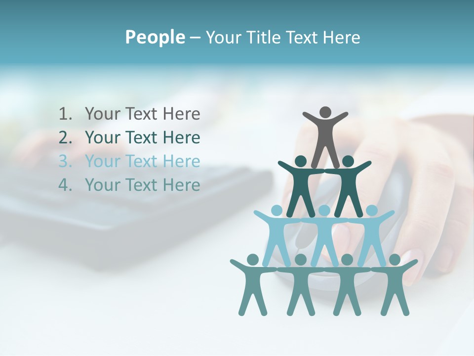 E Business Modern Busy PowerPoint Template