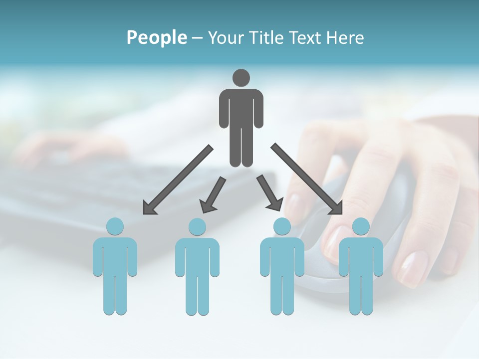 E Business Modern Busy PowerPoint Template