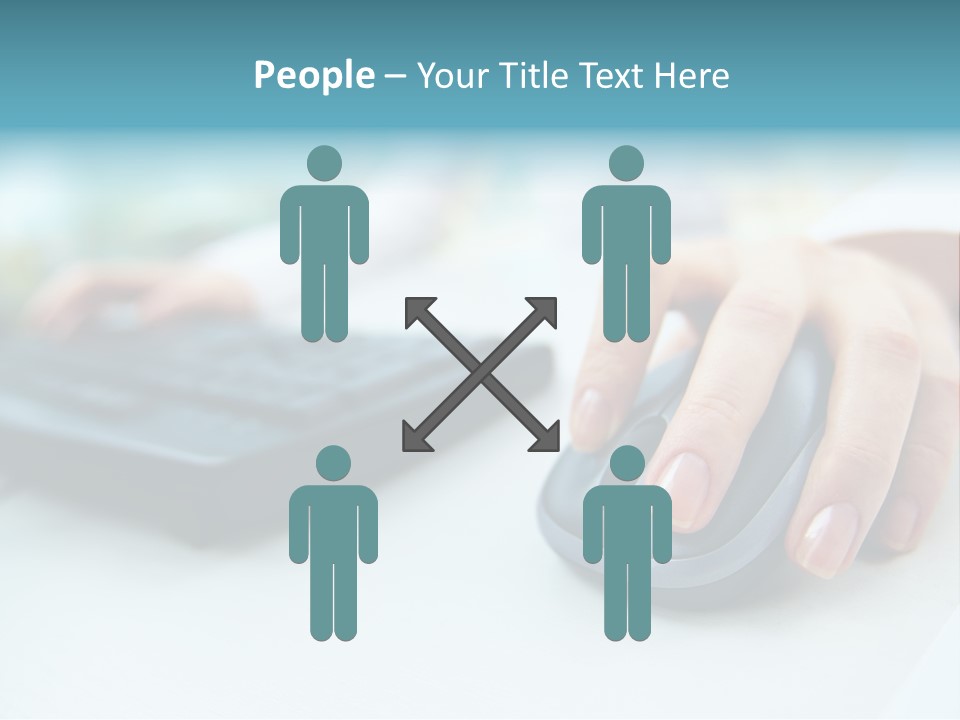 E Business Modern Busy PowerPoint Template