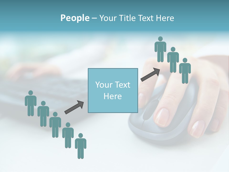 E Business Modern Busy PowerPoint Template