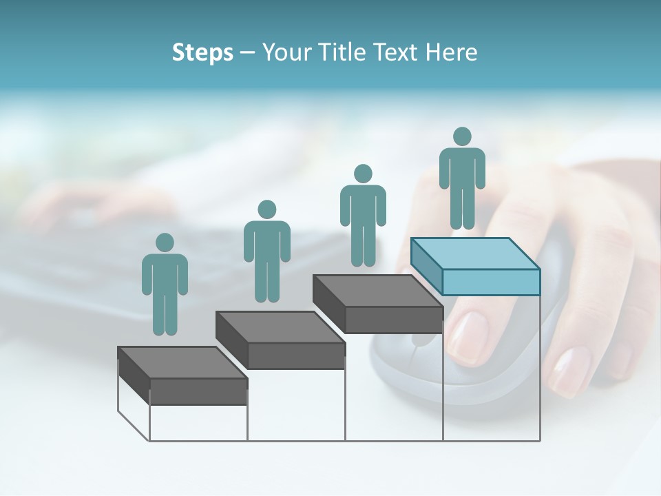 E Business Modern Busy PowerPoint Template