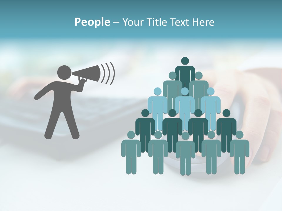 E Business Modern Busy PowerPoint Template