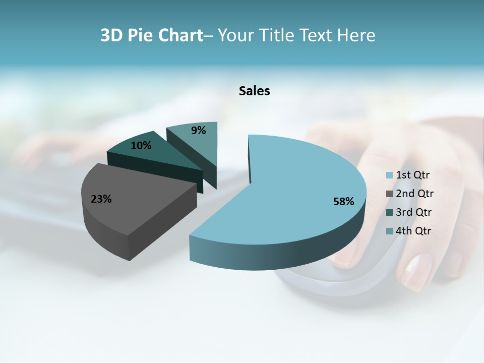 E Business Modern Busy PowerPoint Template