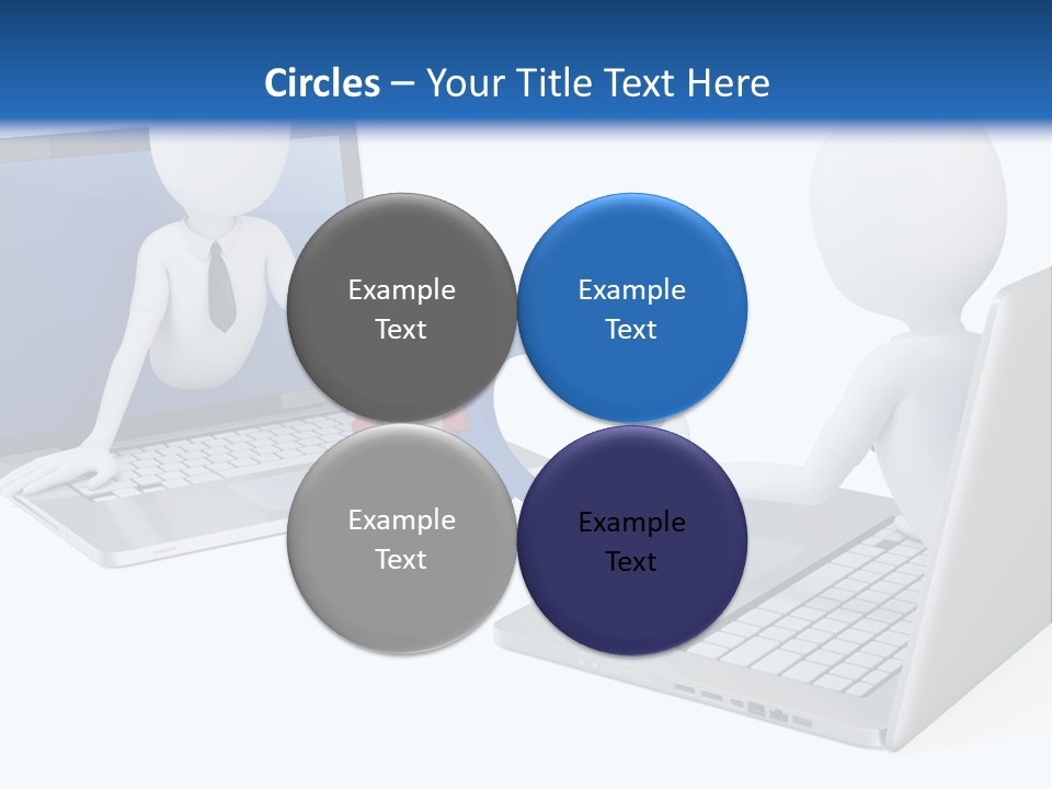 Online Male Businessman PowerPoint Template