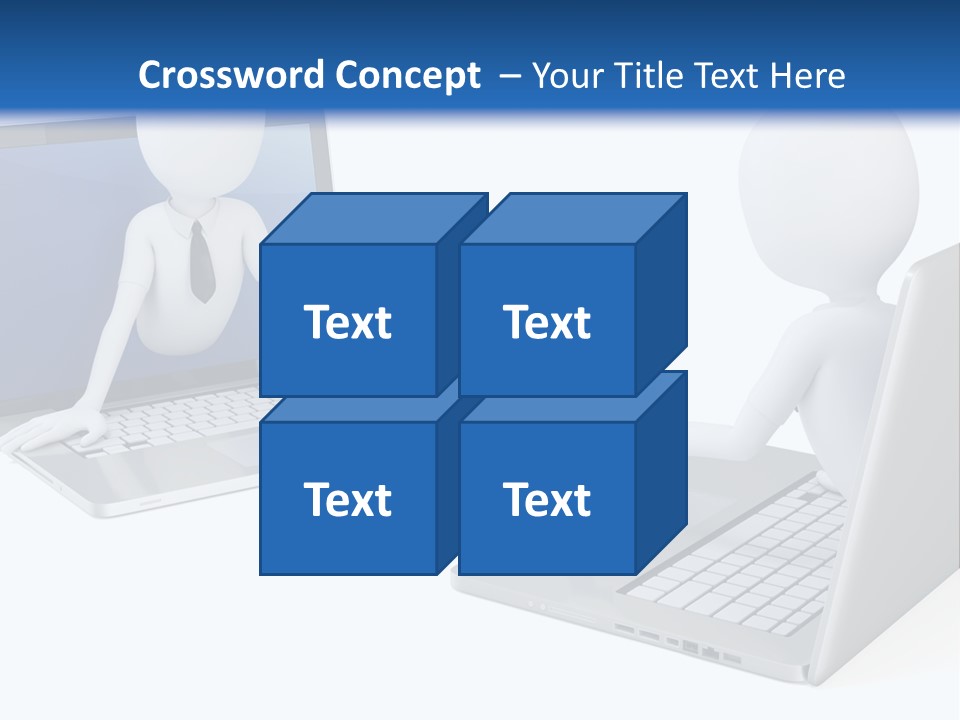 Online Male Businessman PowerPoint Template