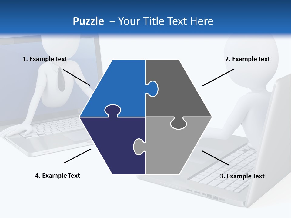 Online Male Businessman PowerPoint Template