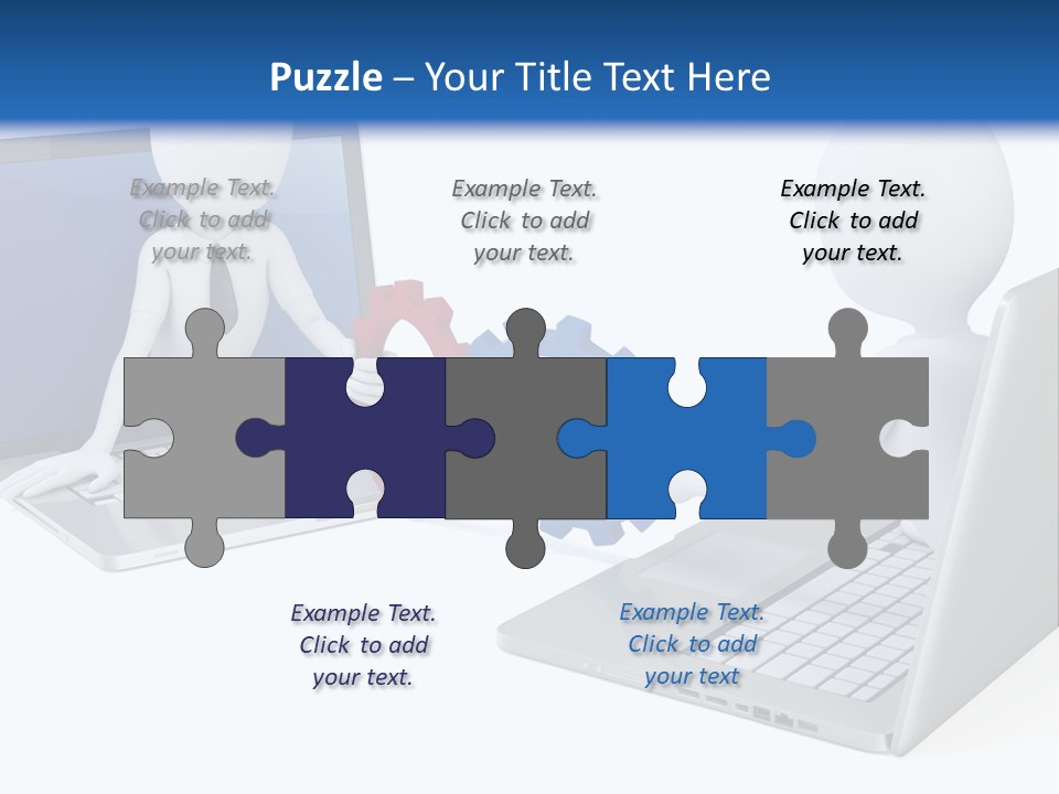 Online Male Businessman PowerPoint Template