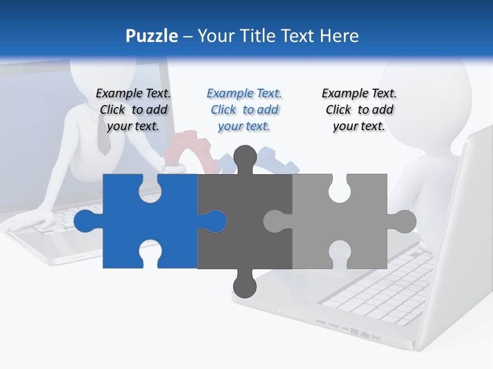 Online Male Businessman PowerPoint Template