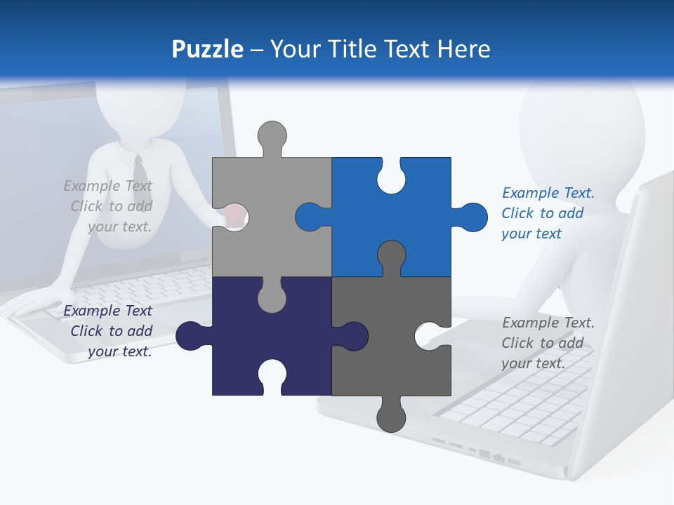 Online Male Businessman PowerPoint Template