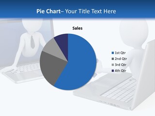 Online Male Businessman PowerPoint Template