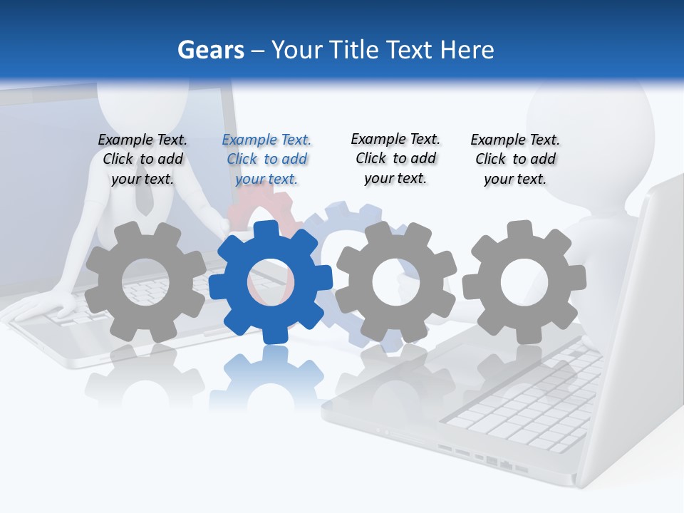 Online Male Businessman PowerPoint Template