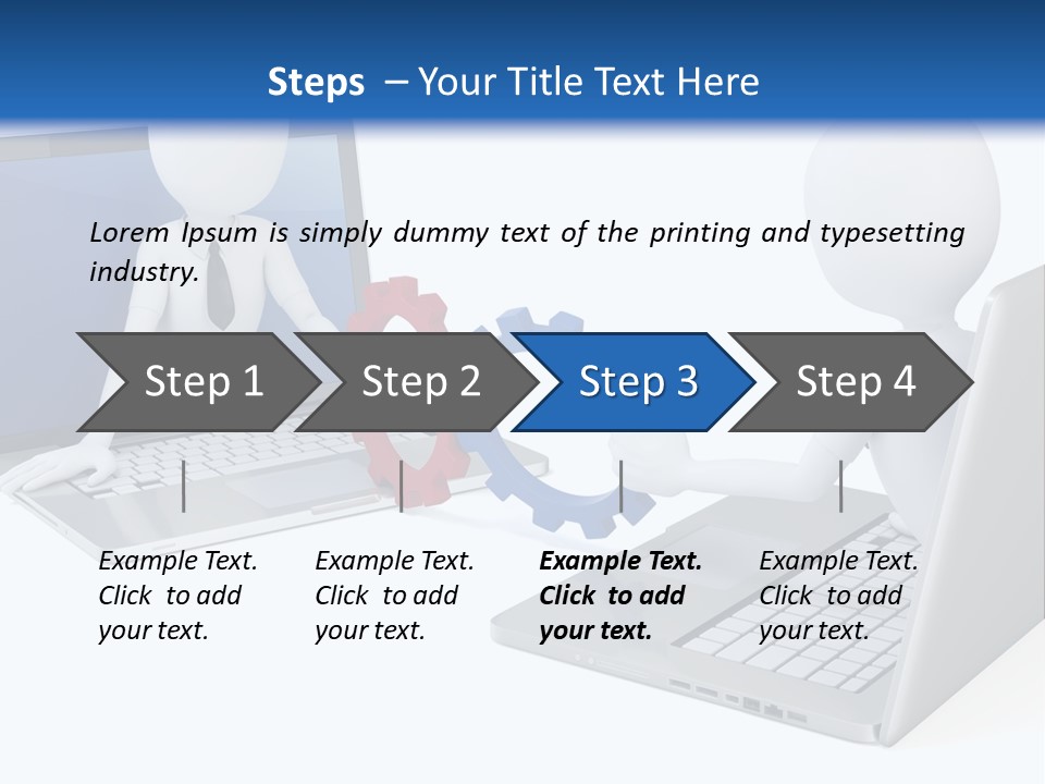 Online Male Businessman PowerPoint Template